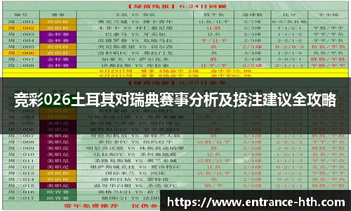 竞彩026土耳其对瑞典赛事分析及投注建议全攻略